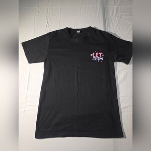 Black Graphic Tee "Let Them" Unisex Short Sleeve